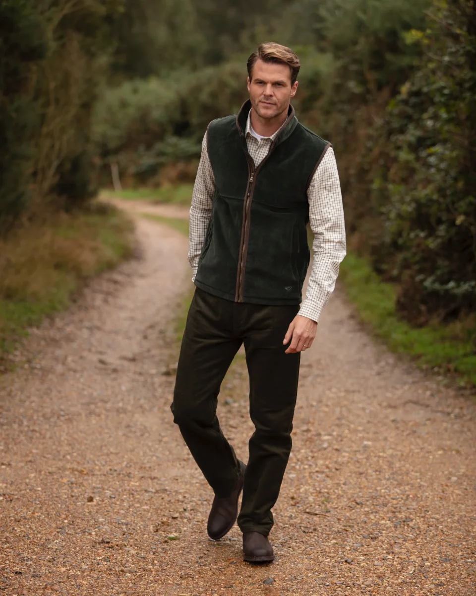 Stenton Grøn Fleece Gilet vest - Billede 6