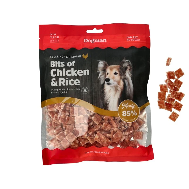 Dogman - Kylling & Ris godbidder, 250 g. - Billede 3