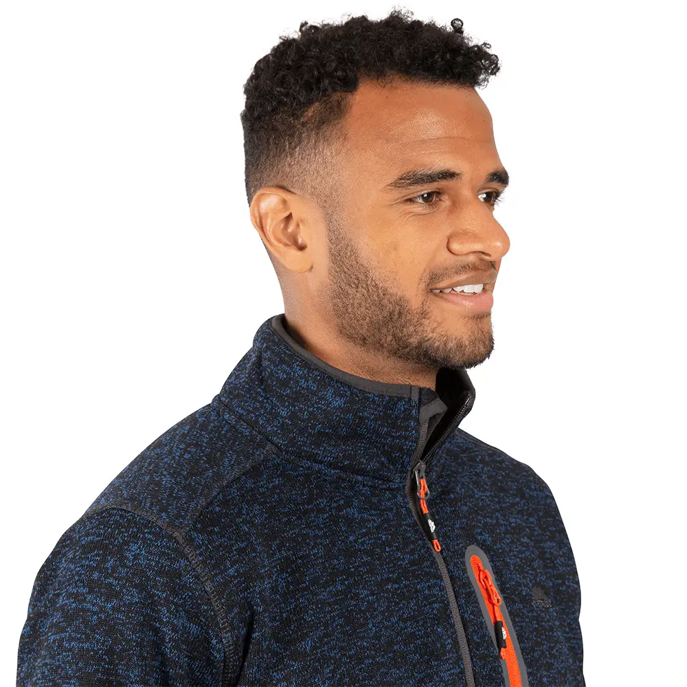 Herre fleecejakke Trespass Bingham – Navy melange - Billede 6