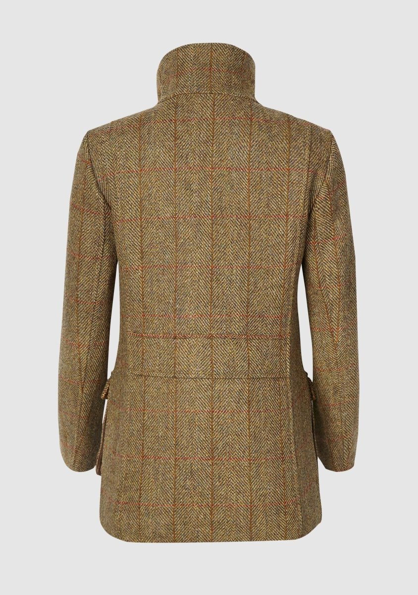 Juliet Ladies Field Coat Harris Tweed, mustard herringbone - Billede 3