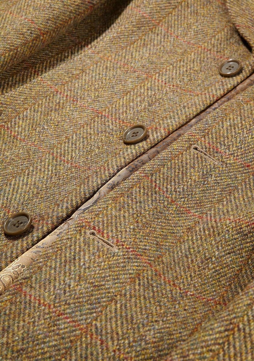 MURDO 3/4 COAT, mustard herringbone - Billede 7