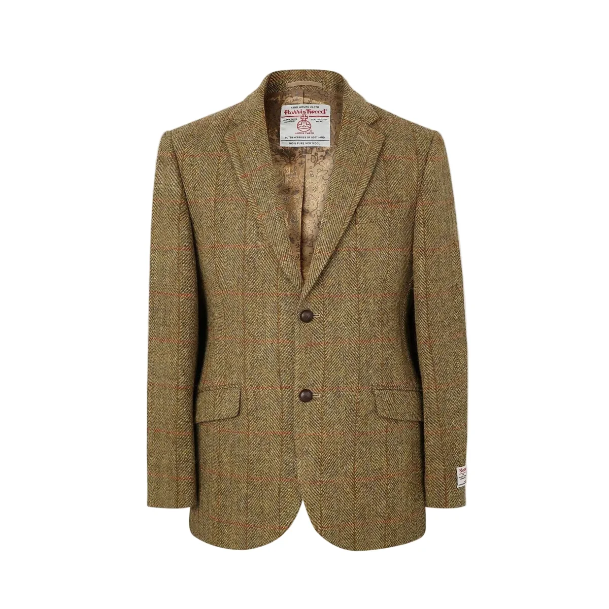 Patrick blazer, mustard herringbone, Harris Tweed - Billede 2