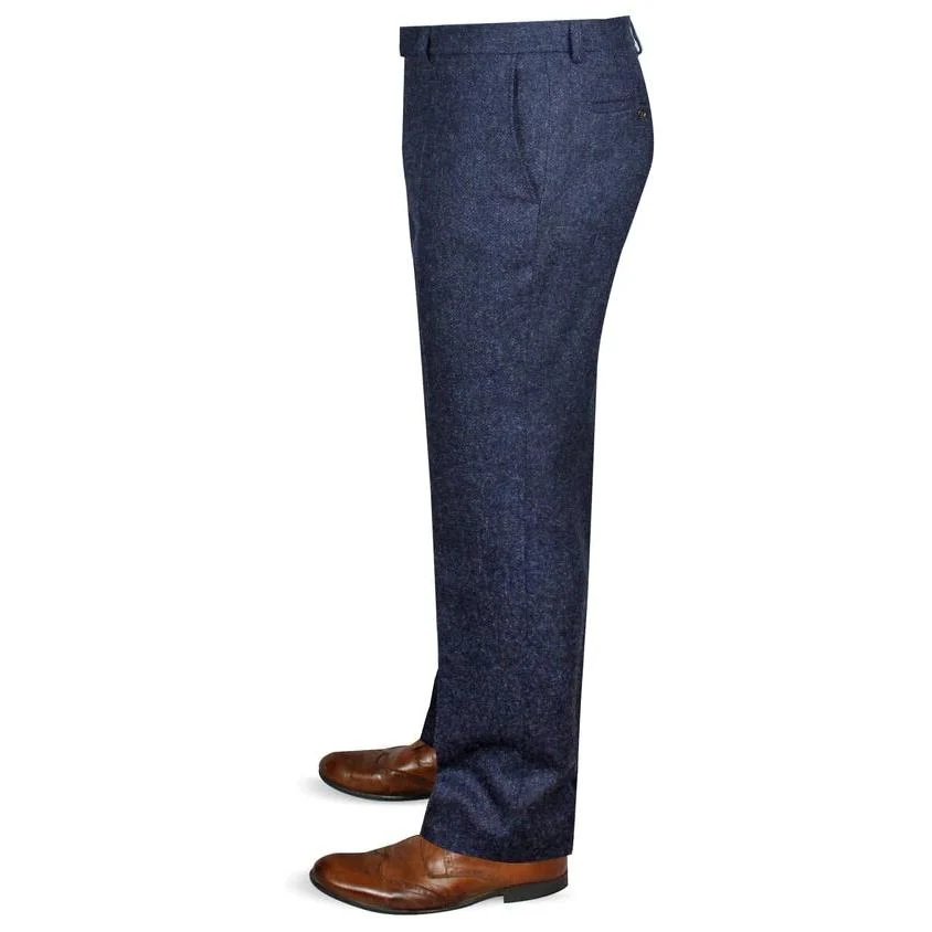 Nicholas herrebuks, navy marineblå, Yorkshire tweed - Billede 2