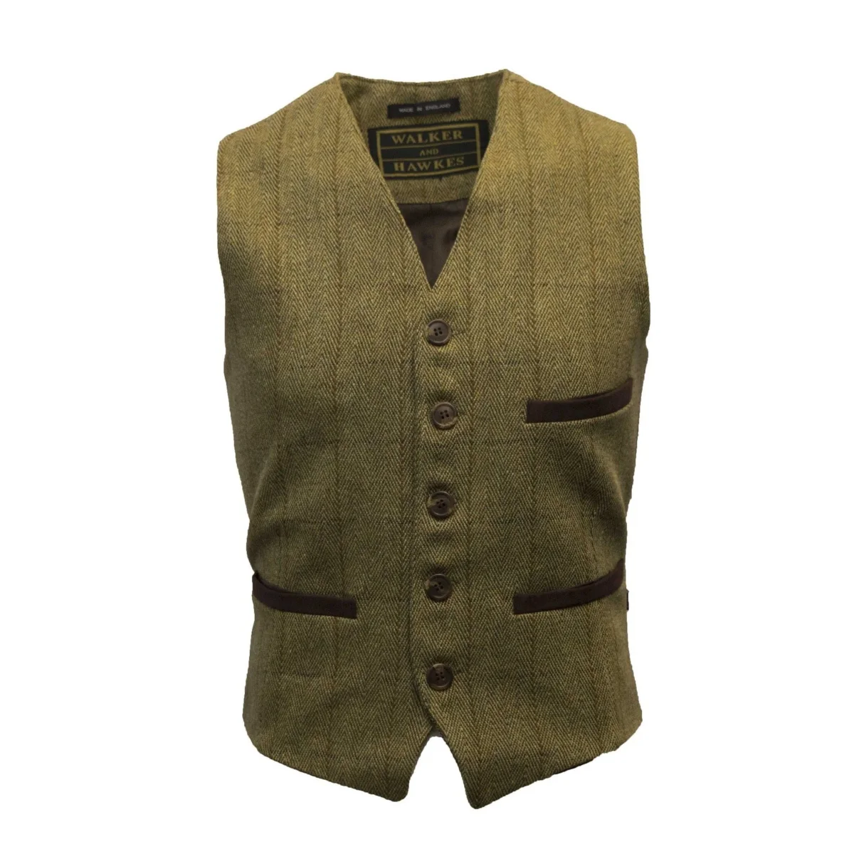 Alcott Formal Waistcoat, vest, derby tweed, lys salvie - Billede 2