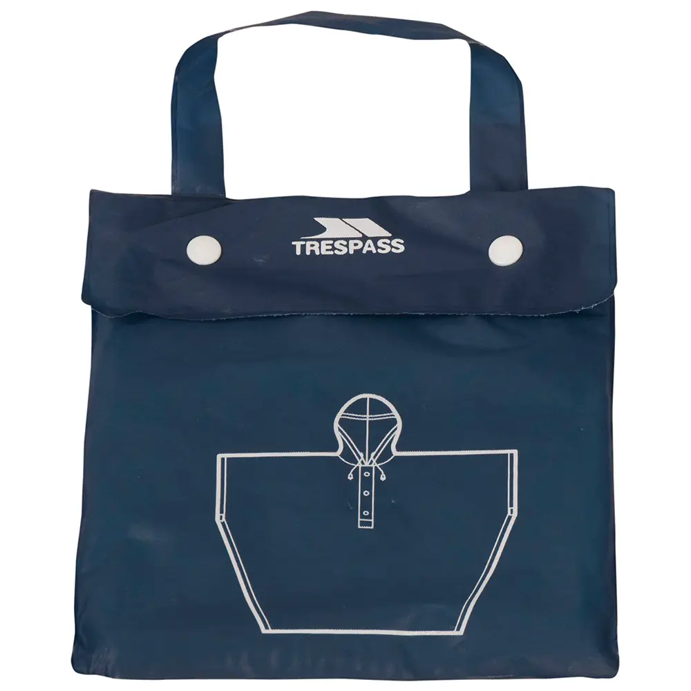 Unisex regnponcho Trespass Canopy – Navy blue - Billede 3