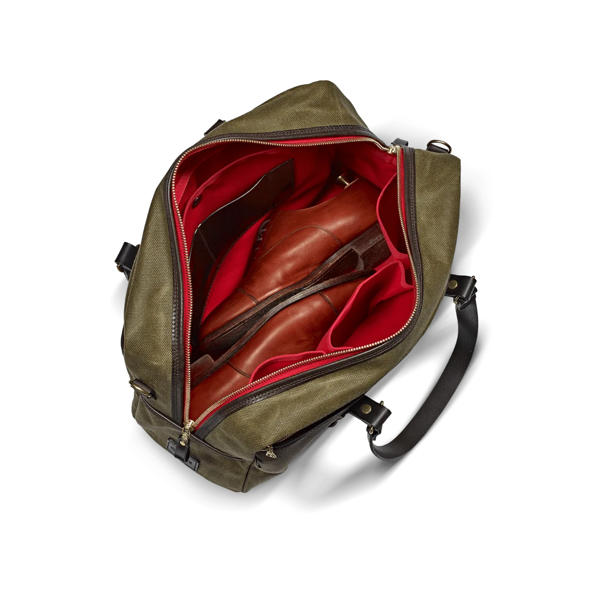 CROOTS Vintage Traveller Bag, kanvas, olivengrøn - Billede 3